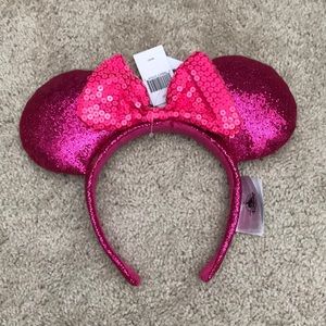 Pink Sequin Minnie Ears